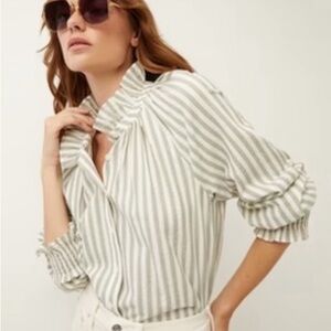 Veronica Beard Callisto Seersucker Shirt- size 6, with tags: $135